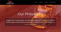 Desktop Screenshot of integrityfirsttransportation.com